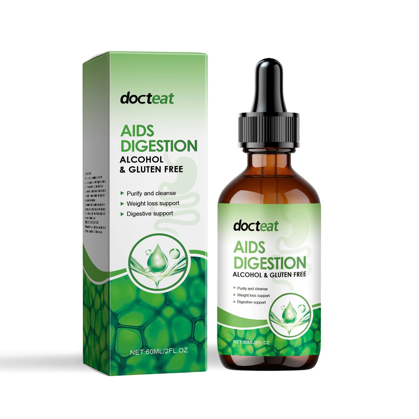 Boost Your Intestinal Digestion Naturally, Gentle Herbal Supplement Drops ,60ml