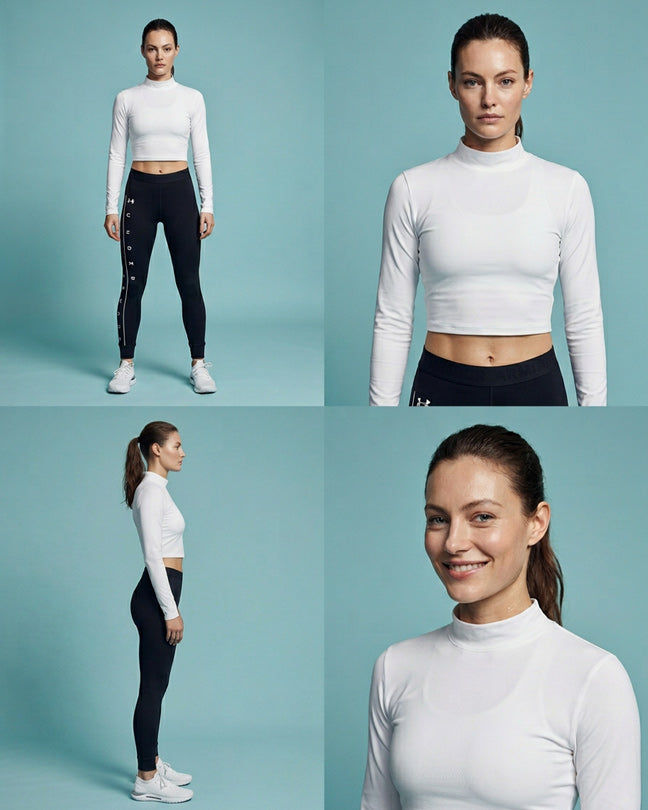 Under Armour black side leg logo legging