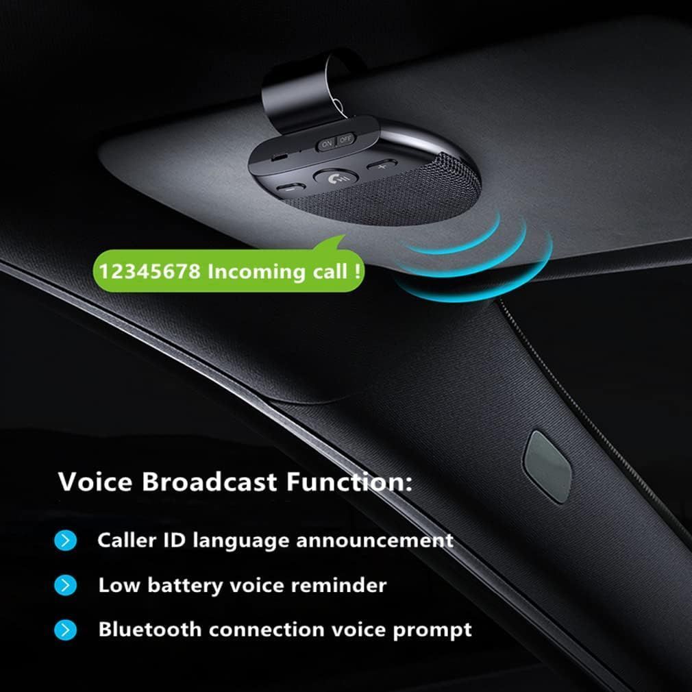 Hands Bluetooth Car Speaker with Visor Clip for Cars Phone Speaking