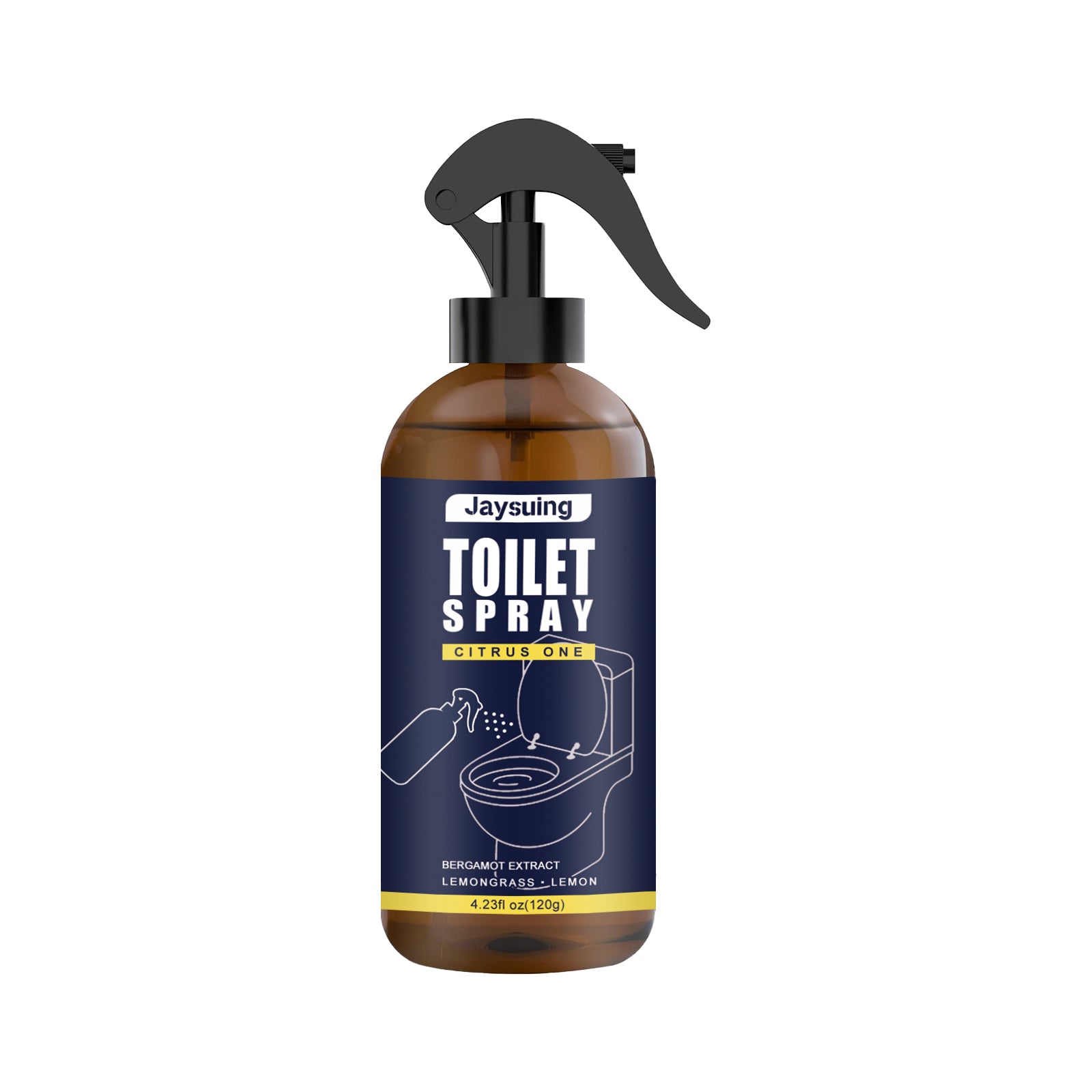 Bathroom Freshener Spray, Long-Lasting Citrus Freshness, Air Purifier, Odor Eliminator ,120g