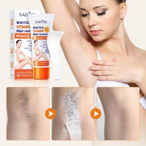 Vitamin C Hair Removal Cream, Non-Irritating and No Residue
