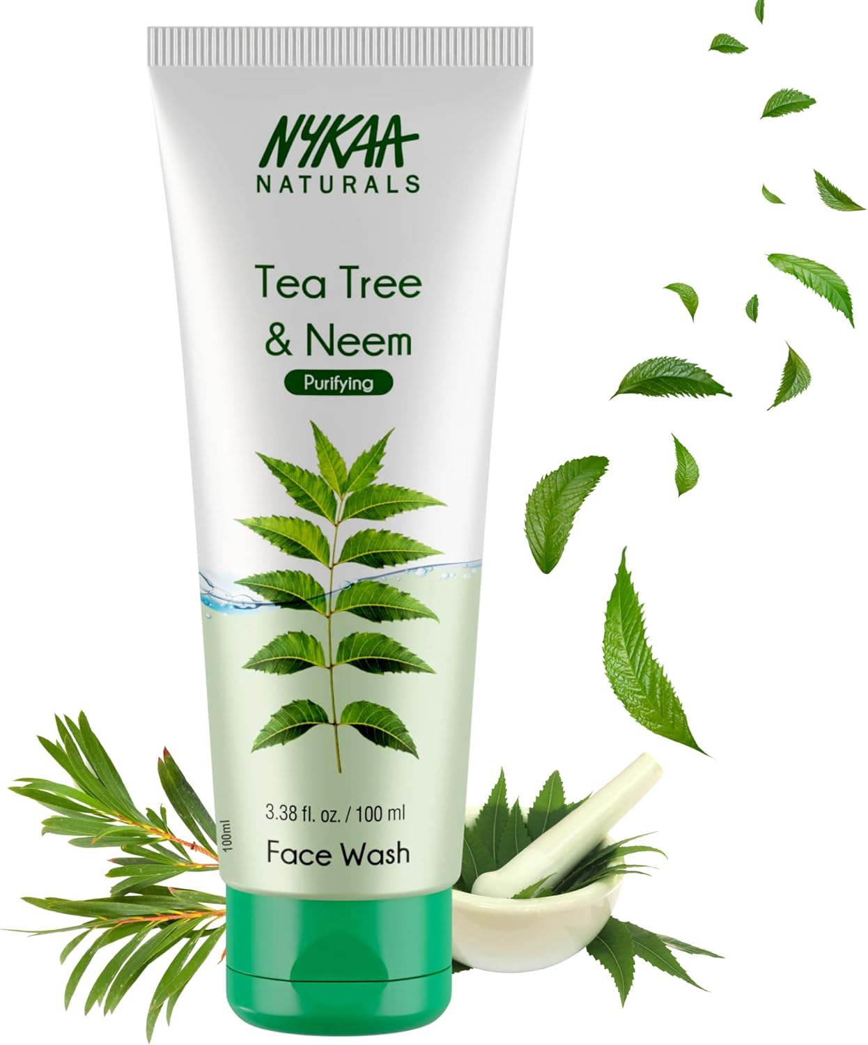 غسول الوجه المنقي بالشاي الطبيعي ونيم من Nykaa Naturals