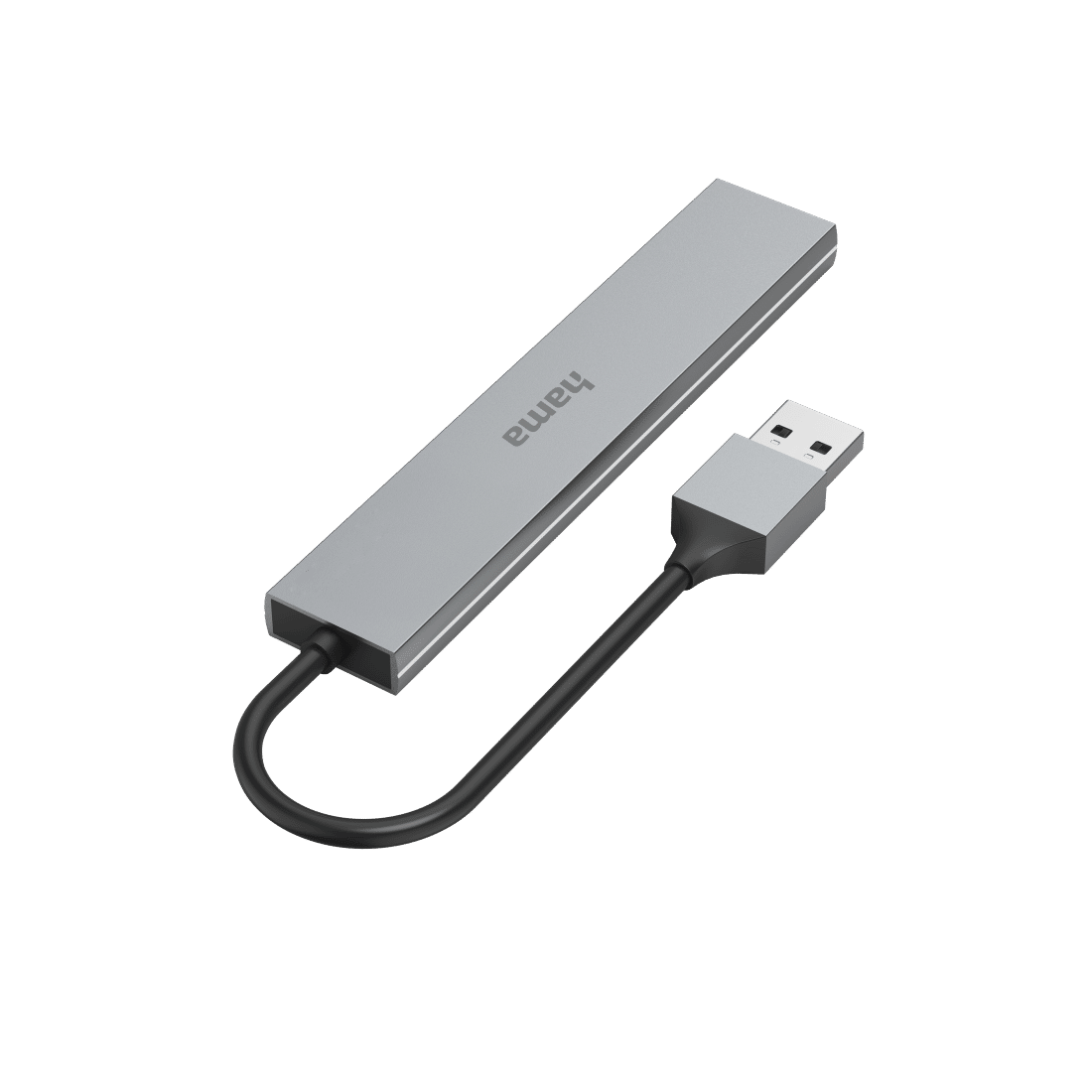 Hama 200114 USB Hub, 4 Ports, Usb 3.0, 5 Gbit/S, Alu, Ultra-Slim