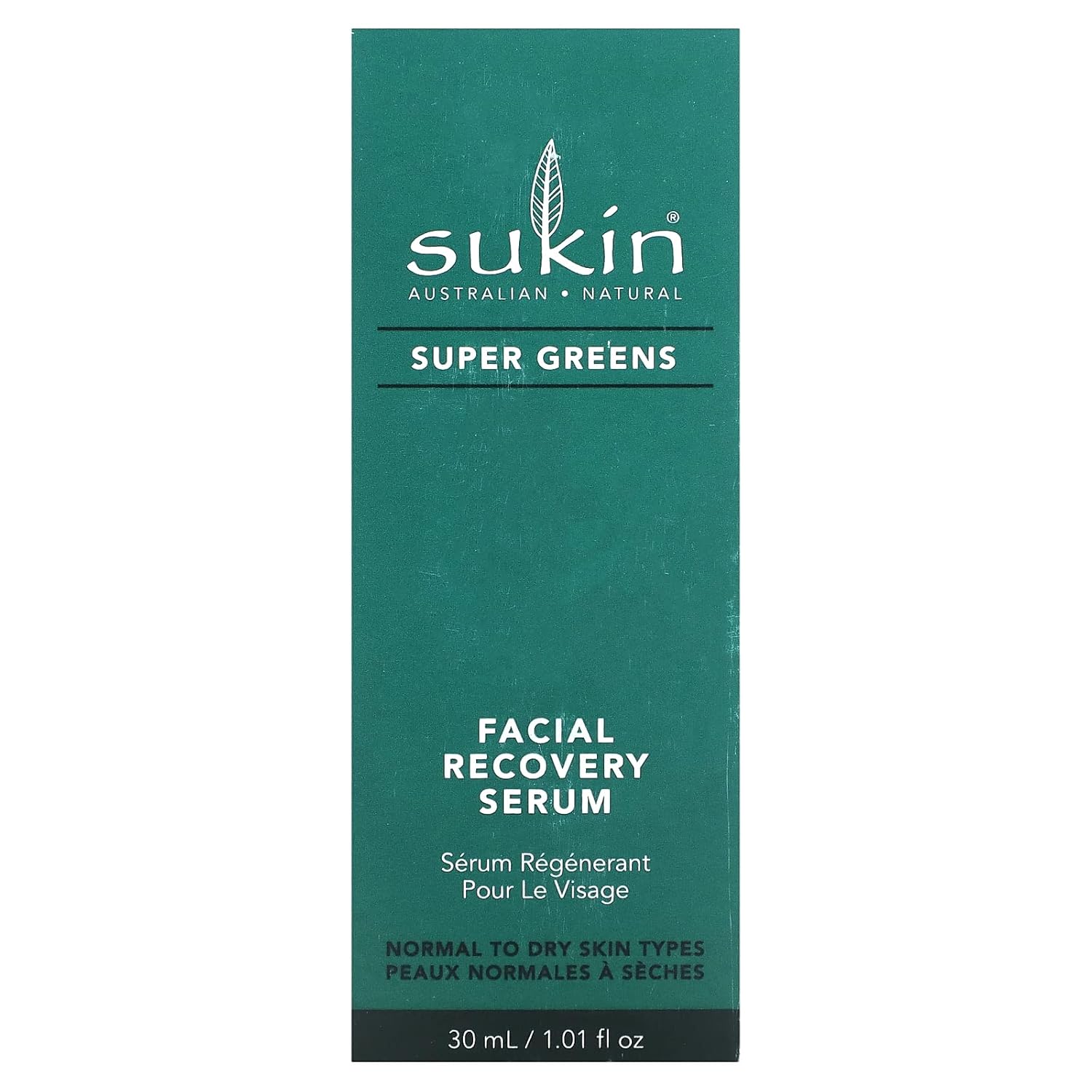 Sukin Super Greens Facial Recovery Serum, 30 Ml