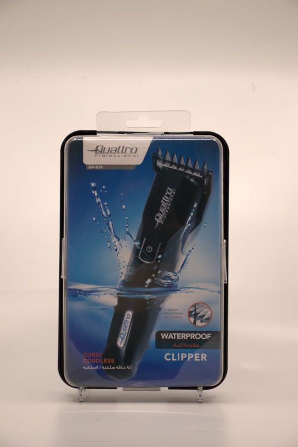 Quattro Professional QP_678 Waterproof Hair Clipper, High_Precision Trimmer