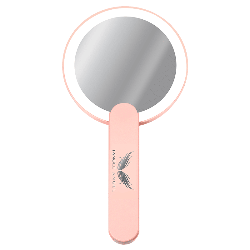 Tangle Angel LED Mirror, Pink