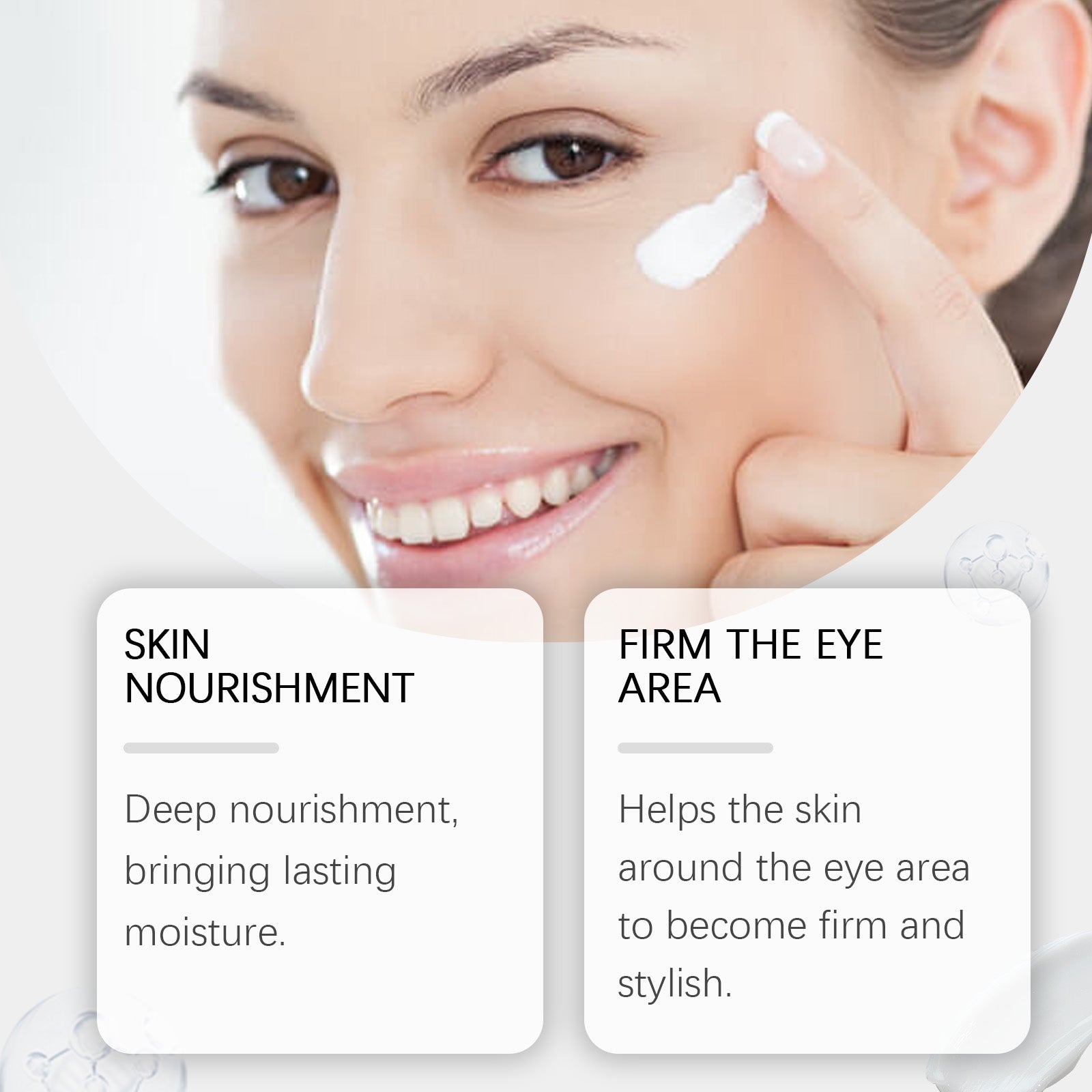 Fade Eye Lines Fast, Firming Eye Cream for Youthful, Bright Skin ,30g