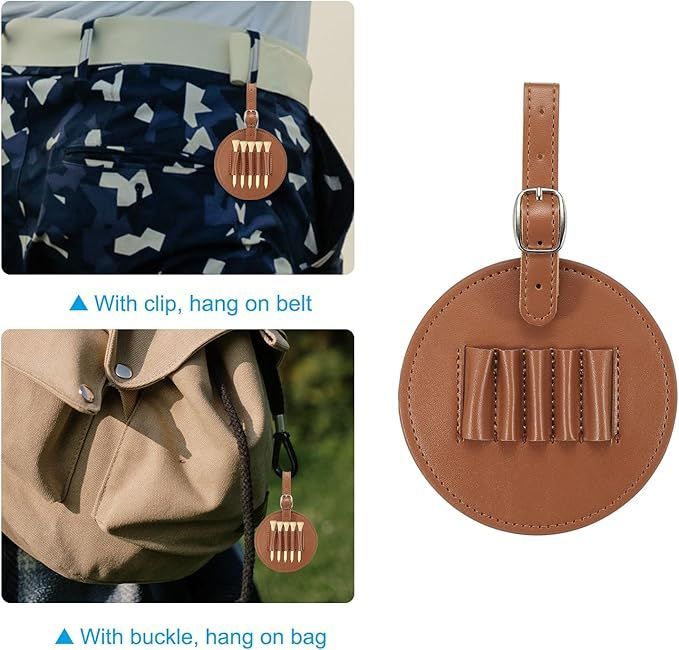 Golf Tee Holder Golf Tees Carry Pouch Bag Golf Training Equipment