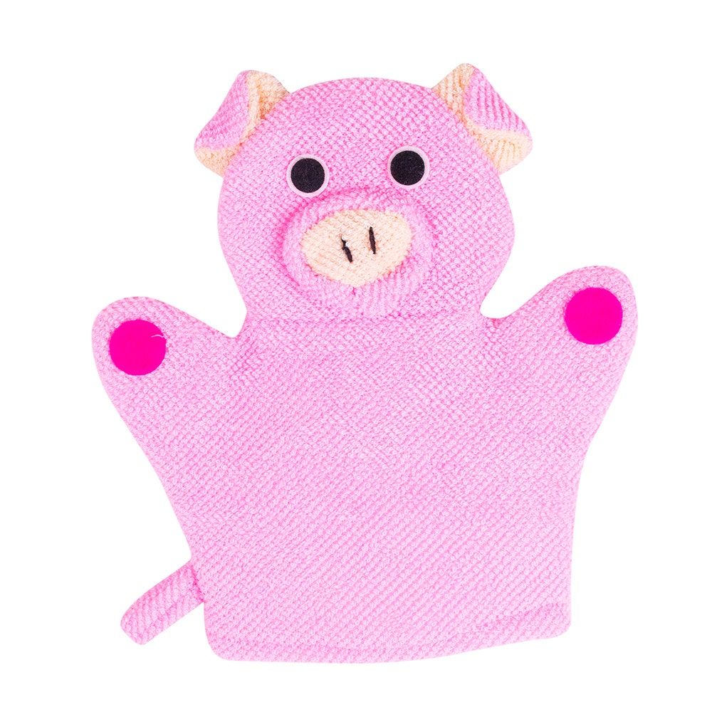 Moroccan Oil Animal Design Bath Glove, Pink Pig, Ck 3966E