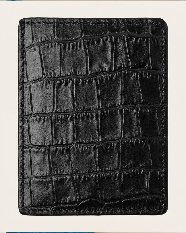 CLAREA Slim Leather Card Holder 10x8.5 cm