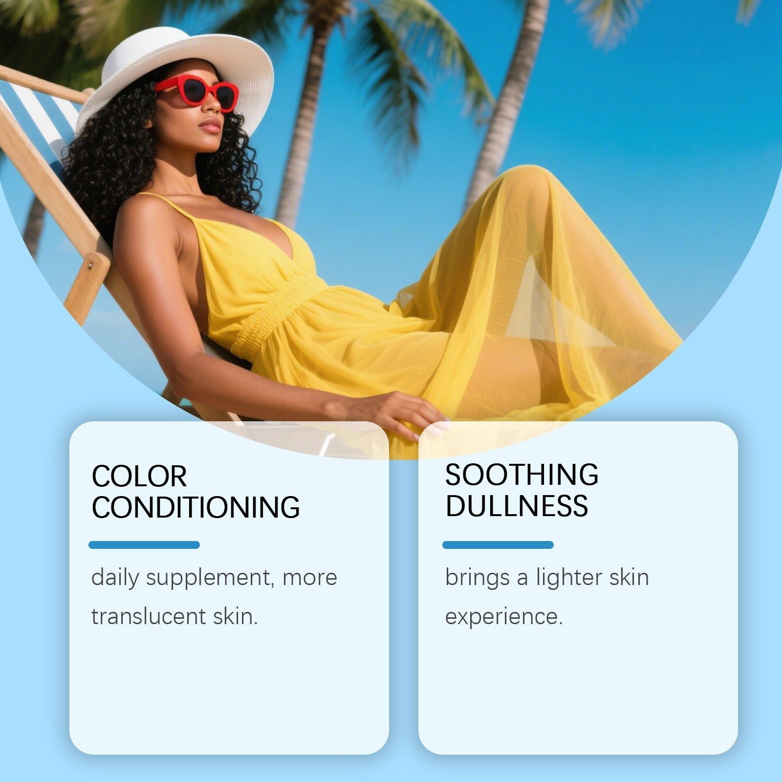 BushAid Tanning Drops Body Care, Anti-Aging, Brightening, Skin Renewal, Vitamin C ,60ml