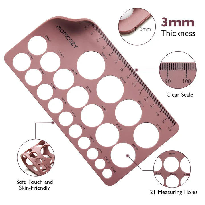 Momcozy Nipple Ruler & Flange Size Guide