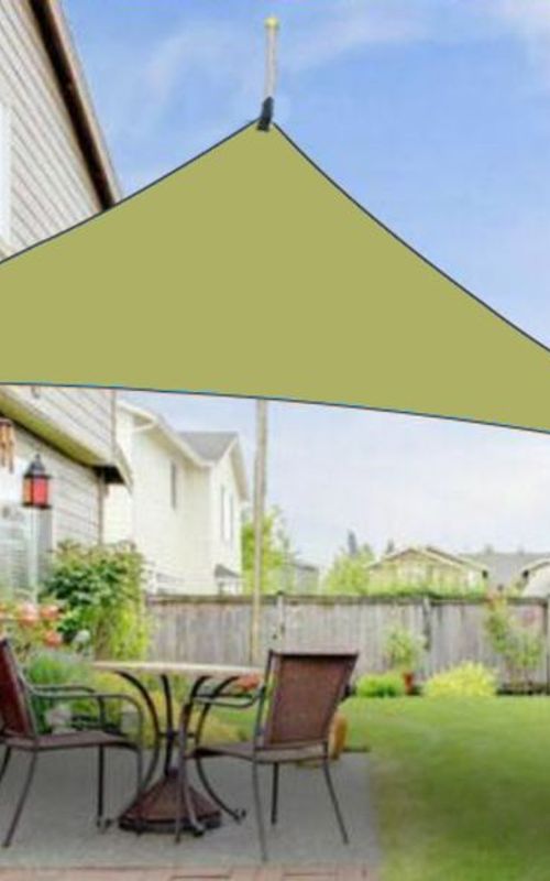 Triangle Sunshade Sail Canopy Patio Waterproof Tent UV Block Awning For Garden Backyard