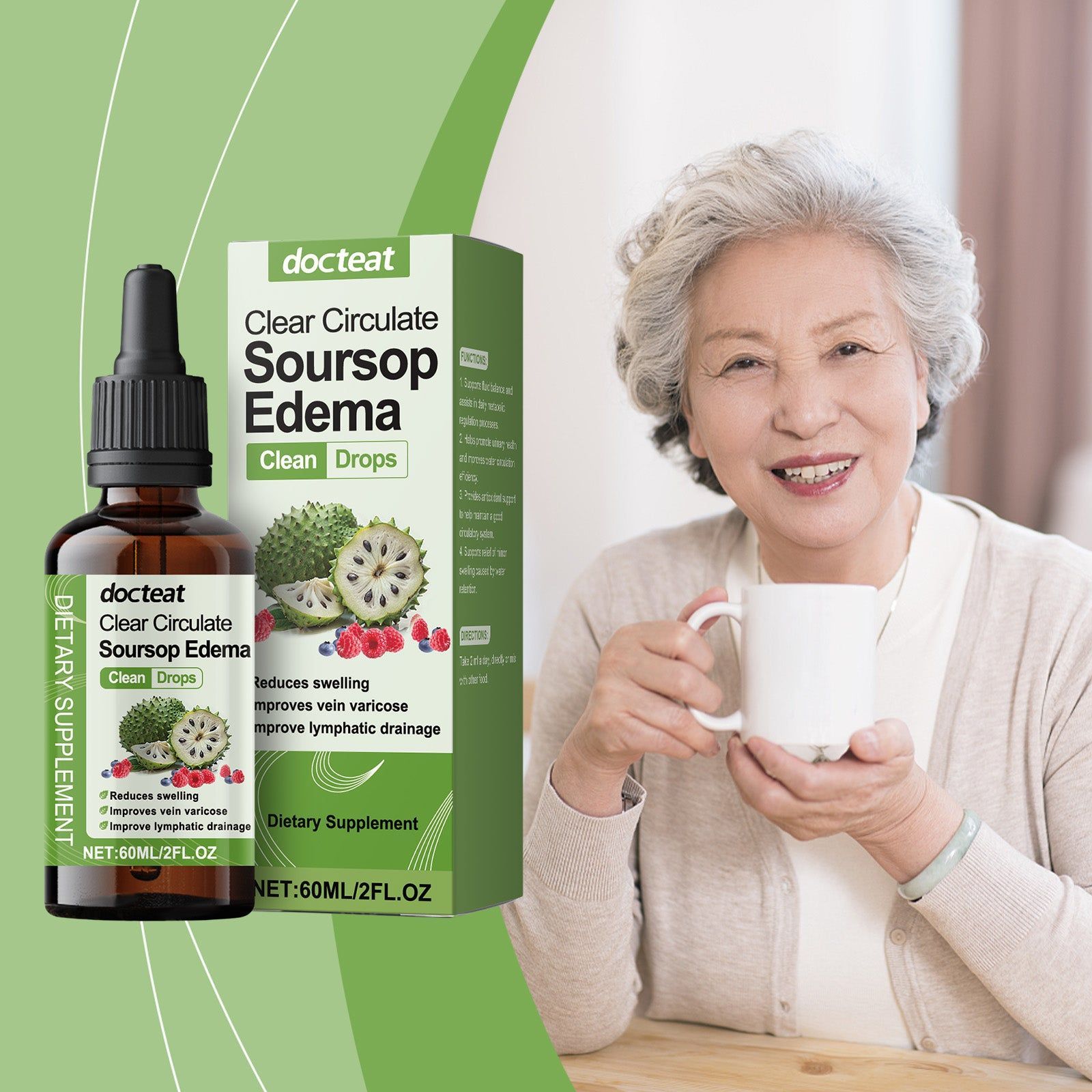 Boost Your Body Care with Sugar Apple Drop, Natural Energy & Metabolism Support ,60ml