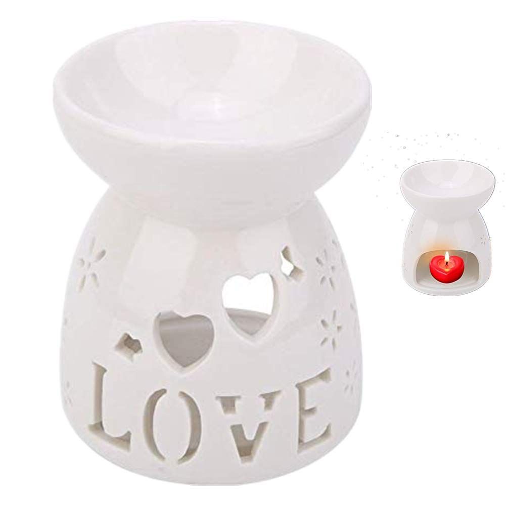 Ceramic Oil Burners Aromatherapy Essential Oil Candle Holder Night Fragrance Lamp
