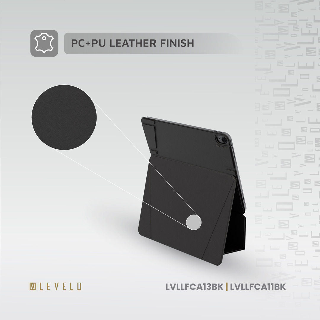 Levelo Luxora Folio Case for Apple iPad Series, Leather Finish