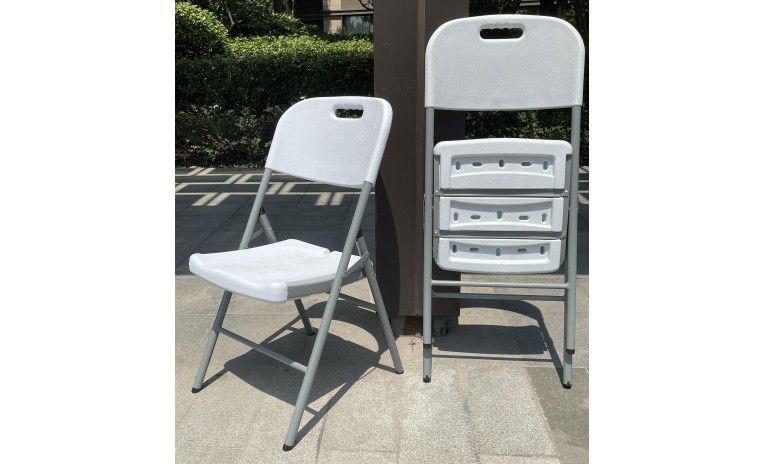 HP-53D White Folding Garden Chair