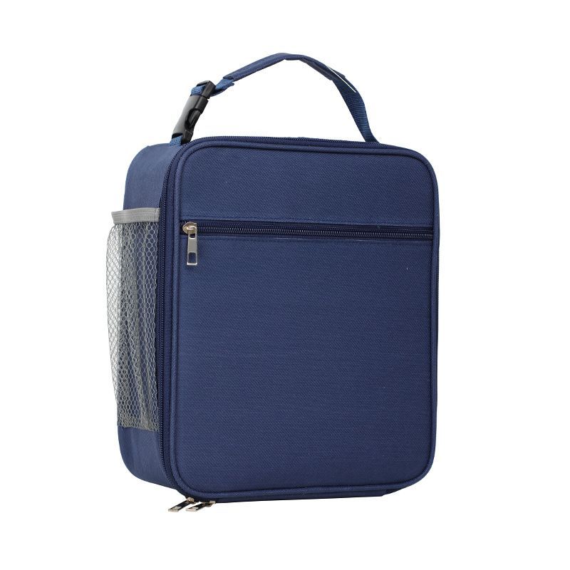 Vertical Insulated Lunch Bag with Storage Pocket