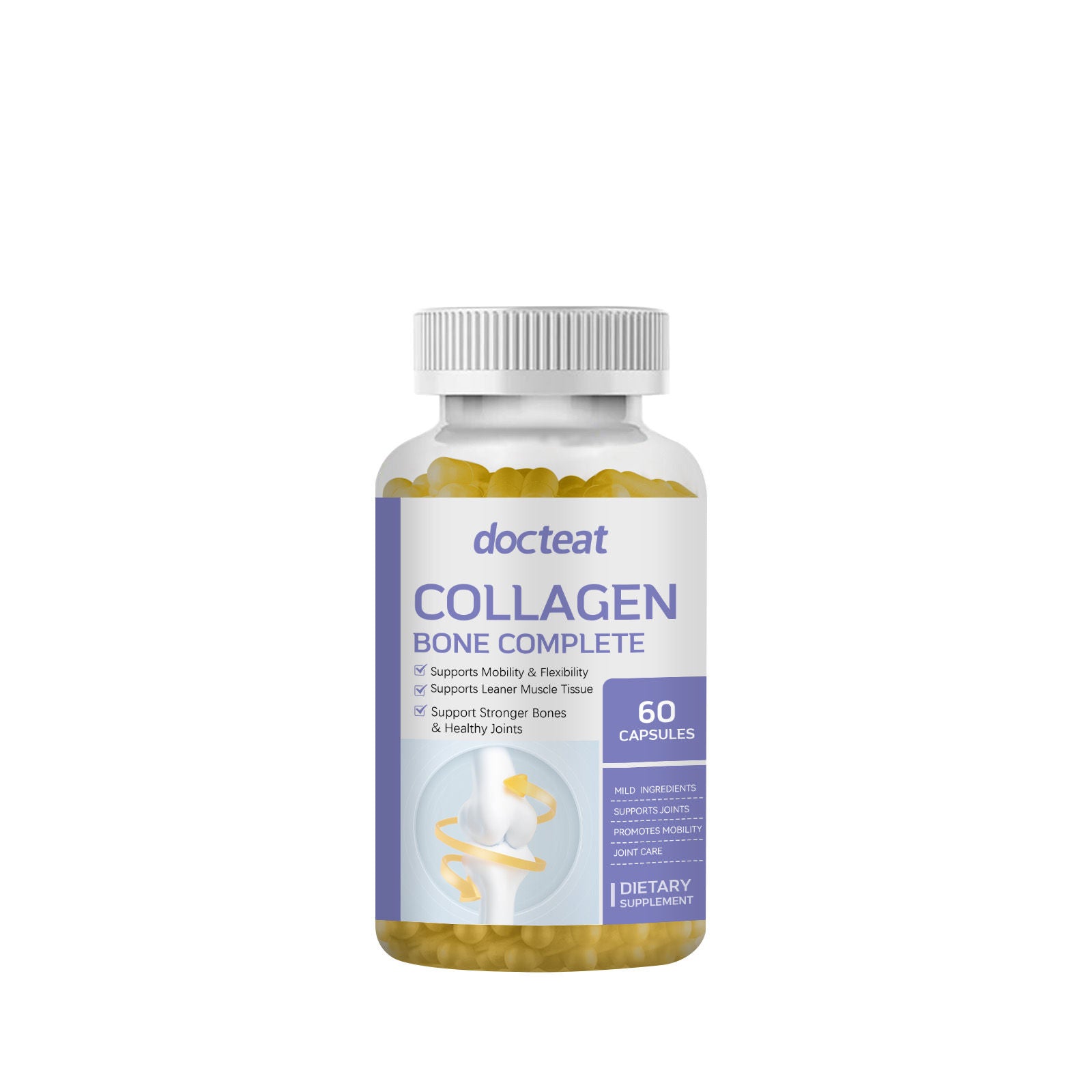 Boost Joint Vitality with Collagen Capsules, Rich in Vitamins, Supports Bone Health ,60pcs