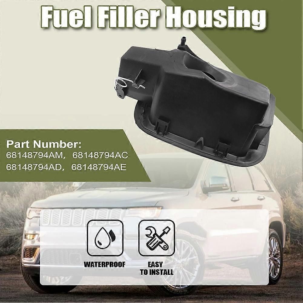 Fuel Door Filler Housing 68148794AM 68148794AH for Jeep Grand Cherokee 2016-2022 Accessories