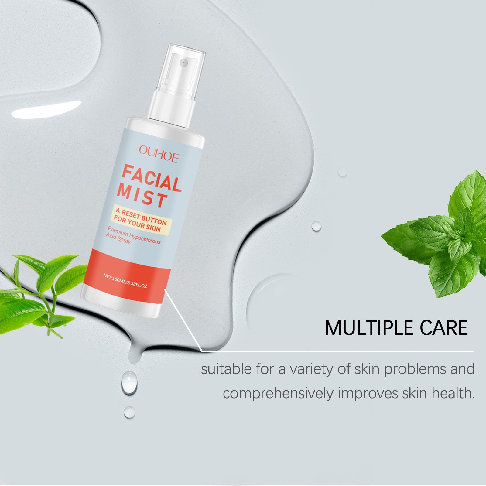 Acne Soothing Facial Spray, Hydrates, Reduces Pimples, Relieves Redness, Skin Care ,100ml