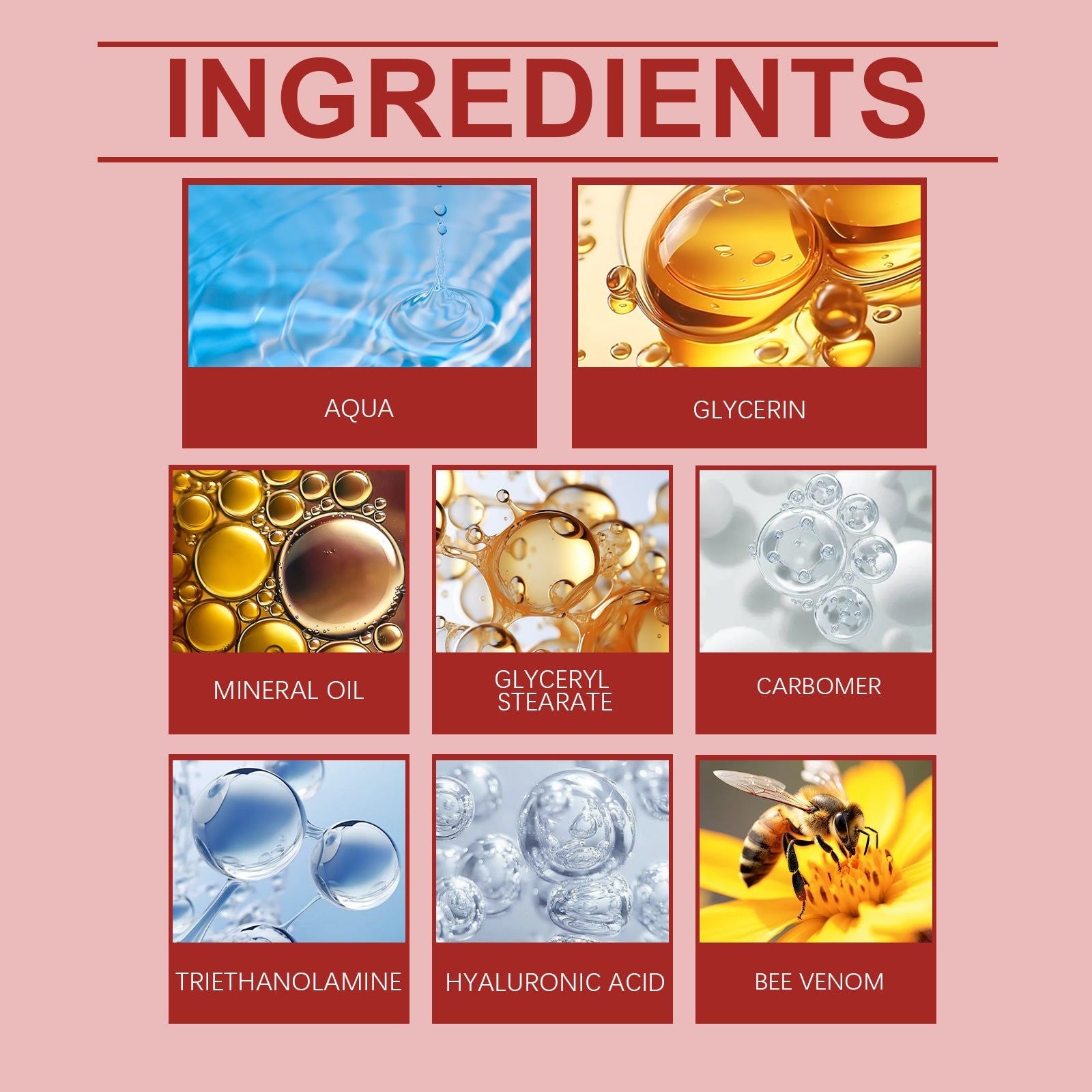 Body Joint Repair Cream, Pain Relief, Muscle Relaxation, Hyaluronic Acid, Bee Venom, Natural, Non-Irritating ,20g