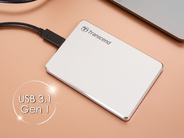 Transcend TS2TSJ25C3S, 2TB, 2.5" Portable HDD, StoreJet C3S,Alum alloy,Type C