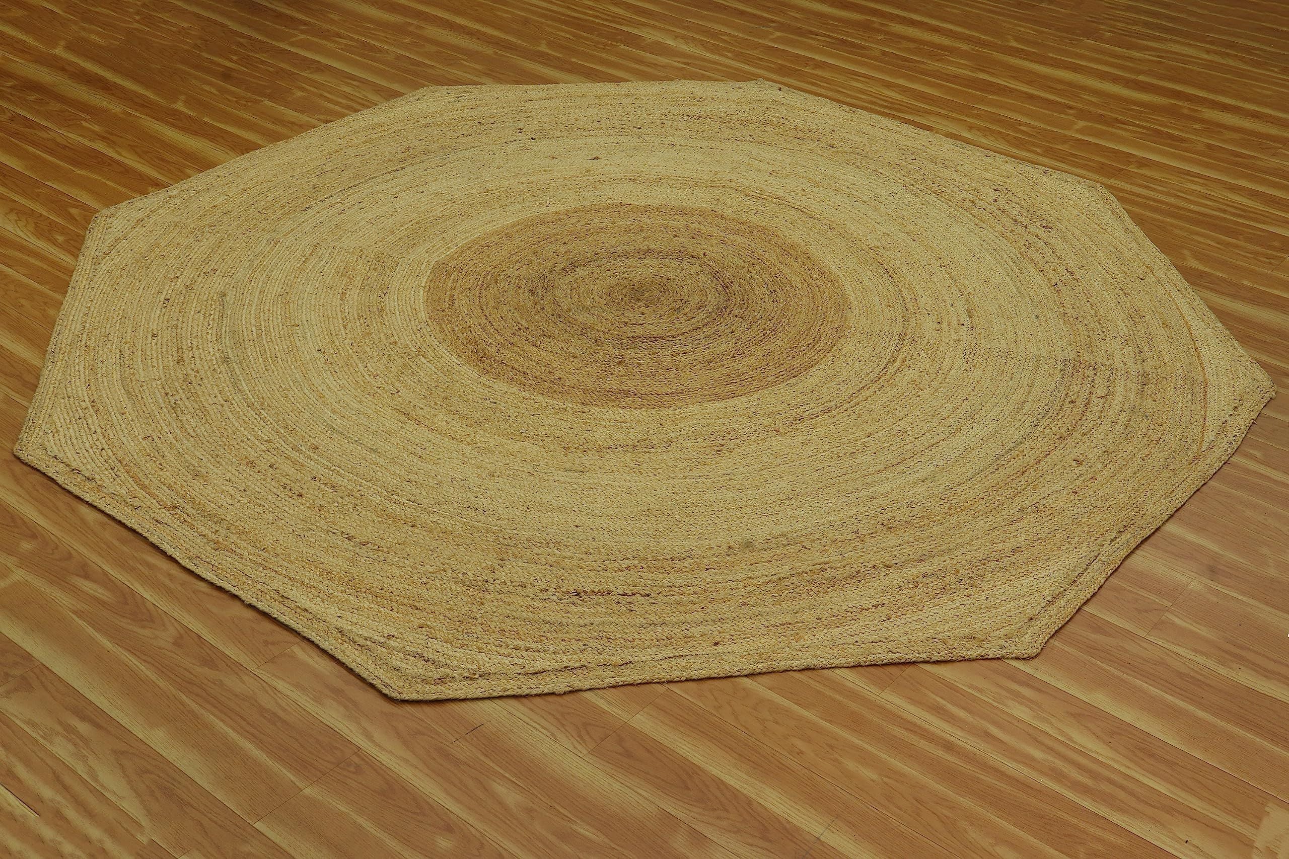 AIESY® Circle Geometric Pattern Collection Jute Area Rug