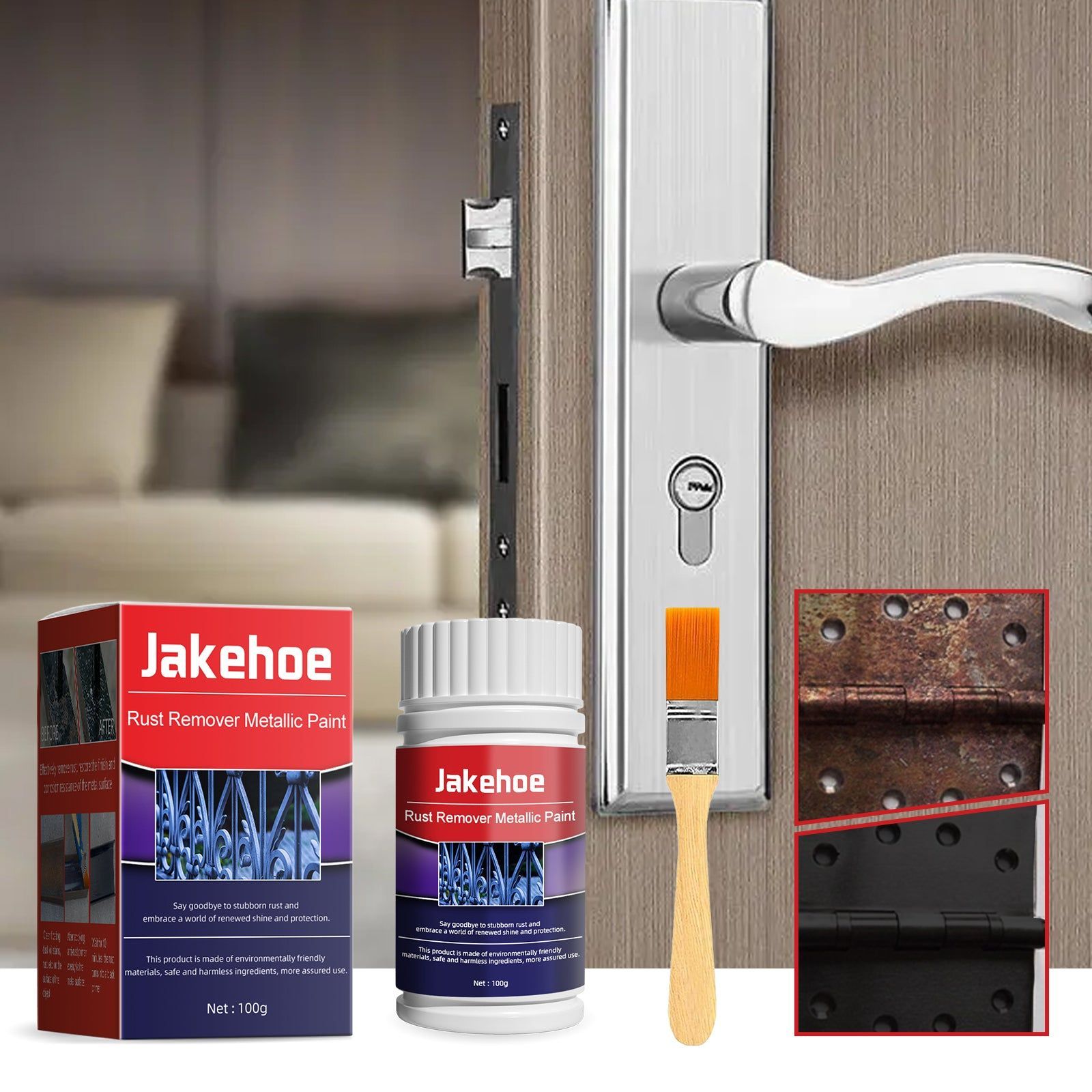 Rust Removal Primer for Metal, Anti-Corrosion, Rust Free, Easy Spray, Durable Protection ,1set