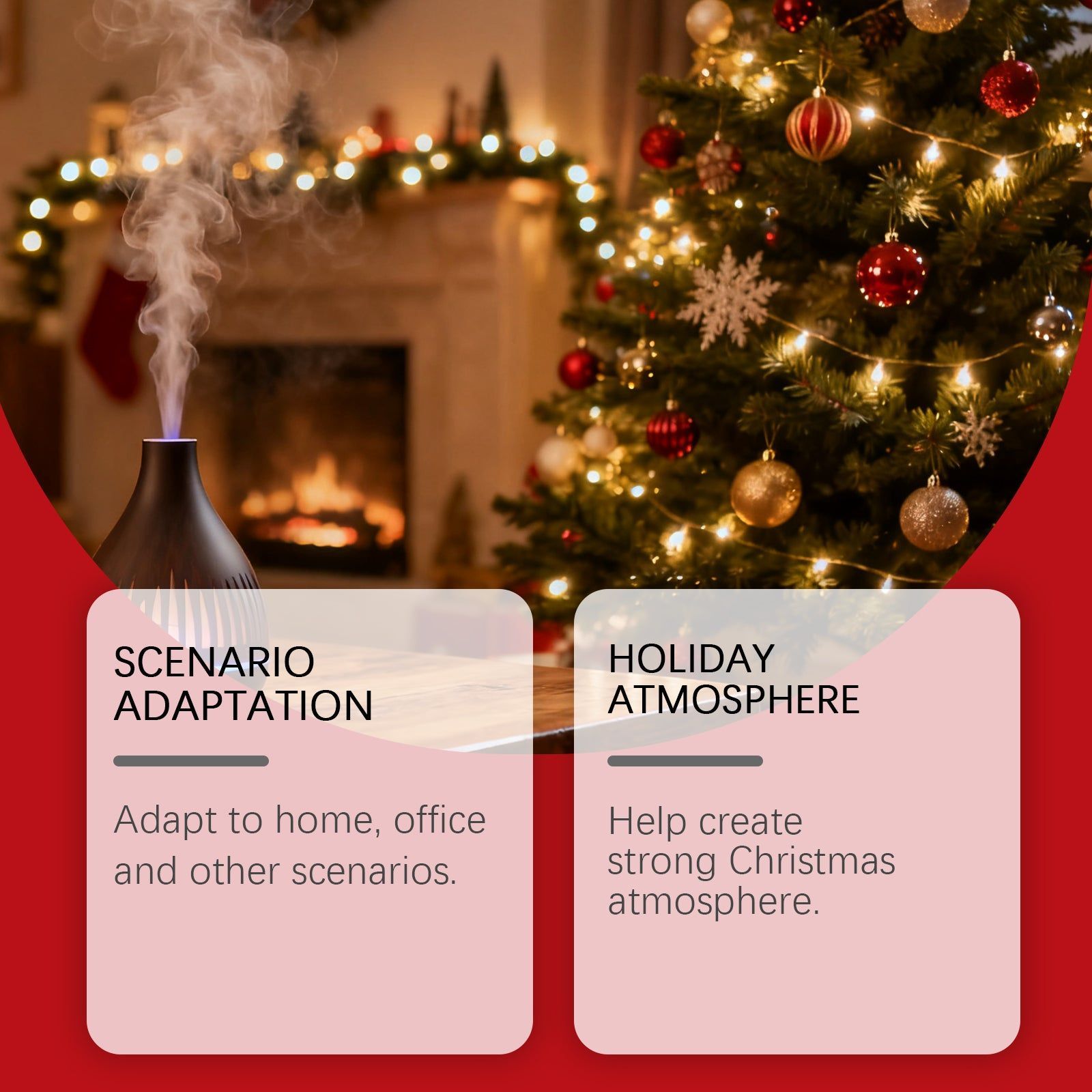 Christmas Essential Oil Set, Natural Fragrance, Long-Lasting, Home & Office Aromatherapy ,1 set