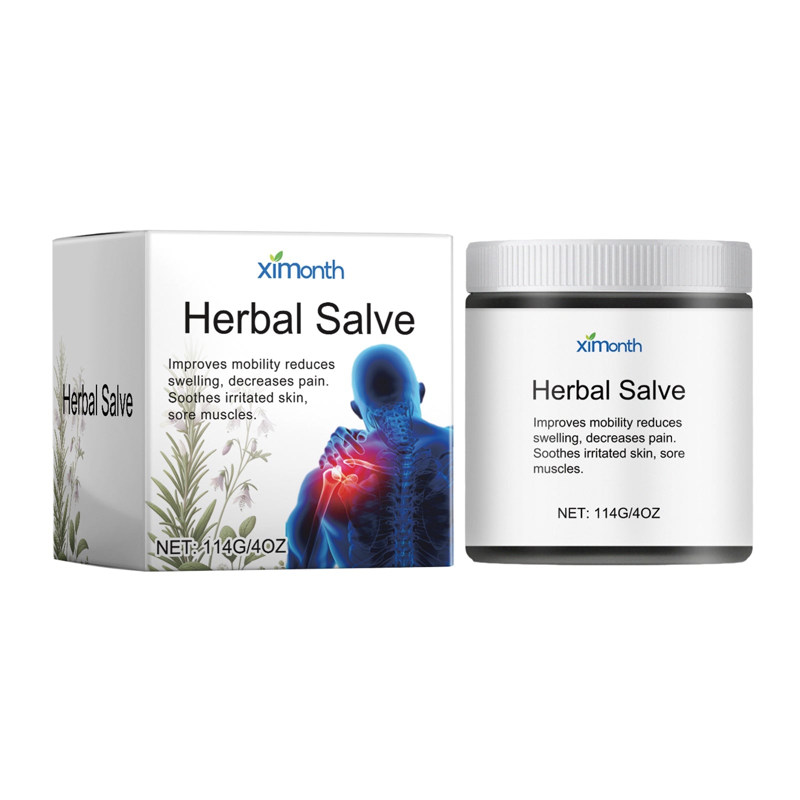 Heal Joints Naturally with Herb Ointment, Relieve Knee & Muscle Soreness ,114g