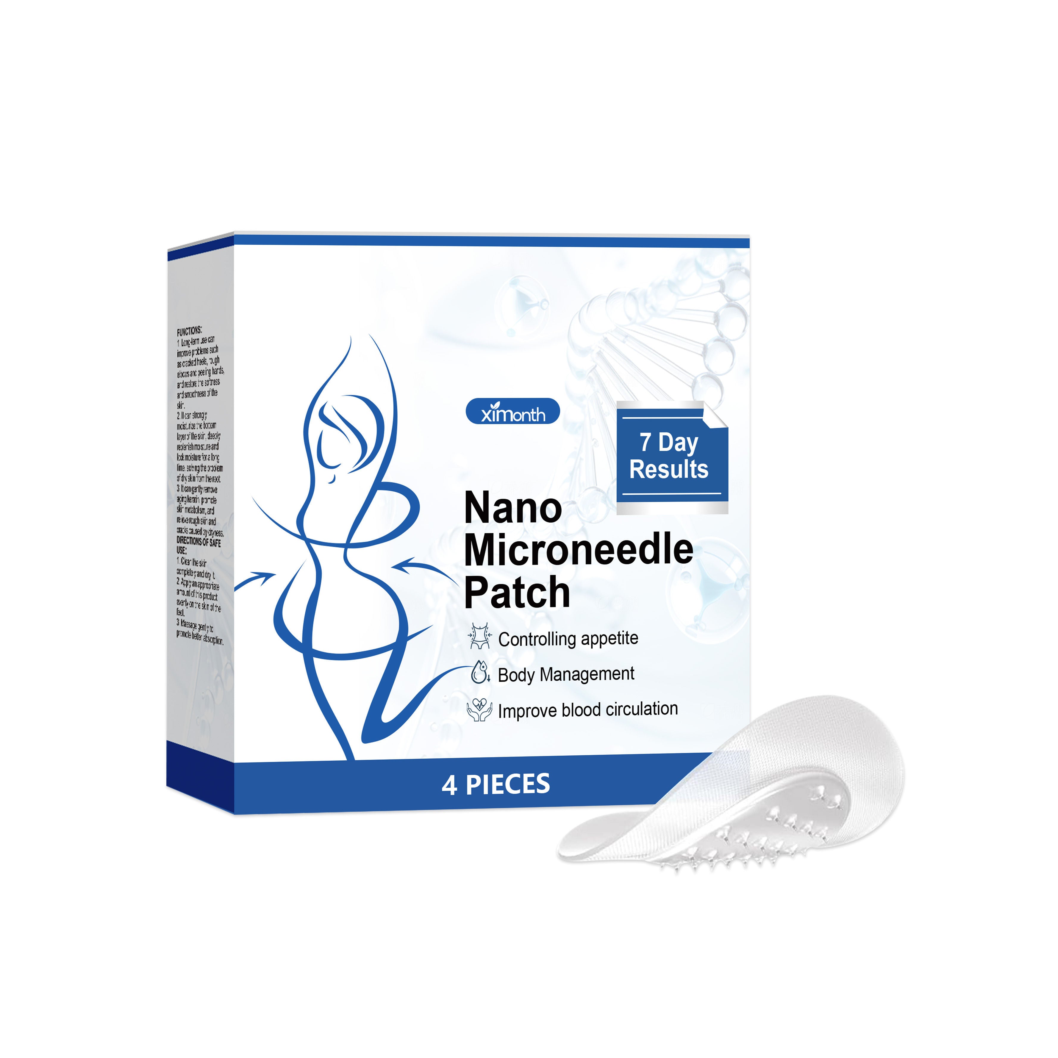 Body Care Patches, Firming & Lightweight, Invisible, Deep Absorption, Natural Ingredients ,4pcs