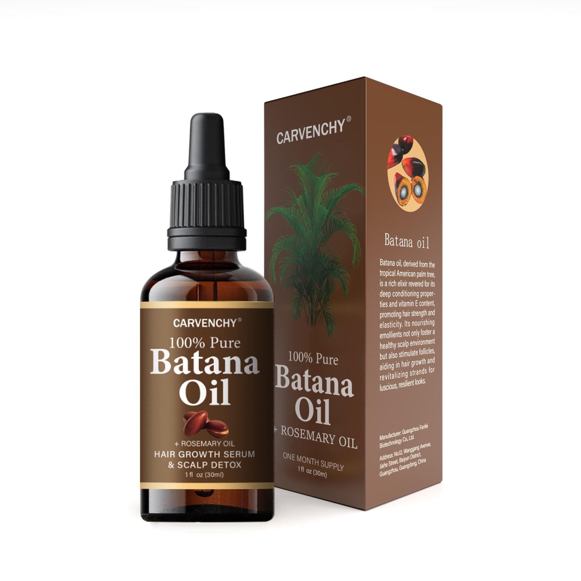 Hair Growth Serum, Natural Scalp Detox Oil, Nourishing Repair Hair Care Oil 30ml With Gift Box