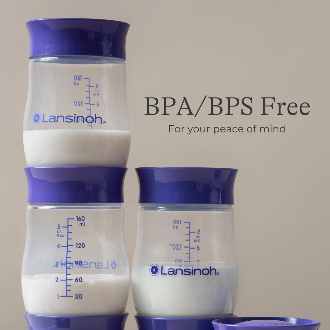 Lansinoh Breastmilk Storage Bottles (Pack of 4)