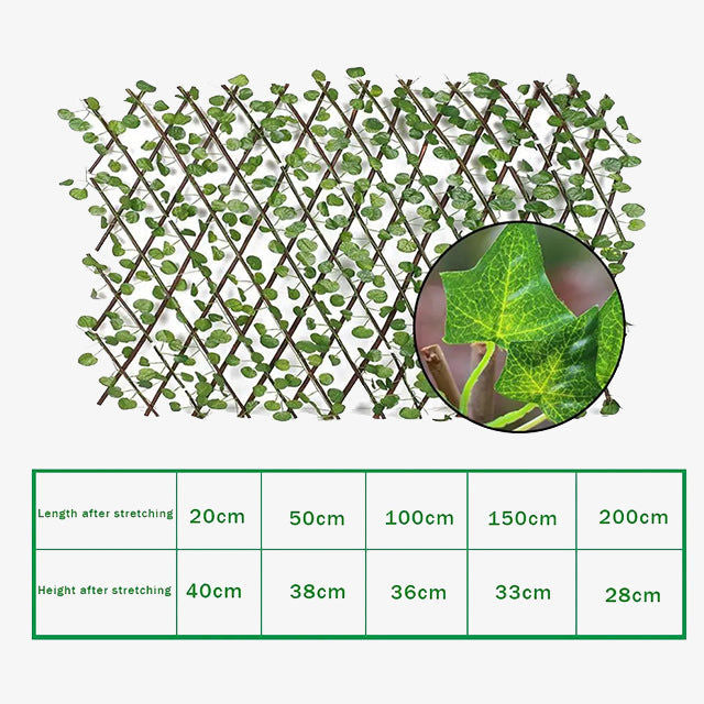 1 Piece Artificial Garden Plant Fence Décor - Realistic Outdoor Decorative Wall for Garden & Patio