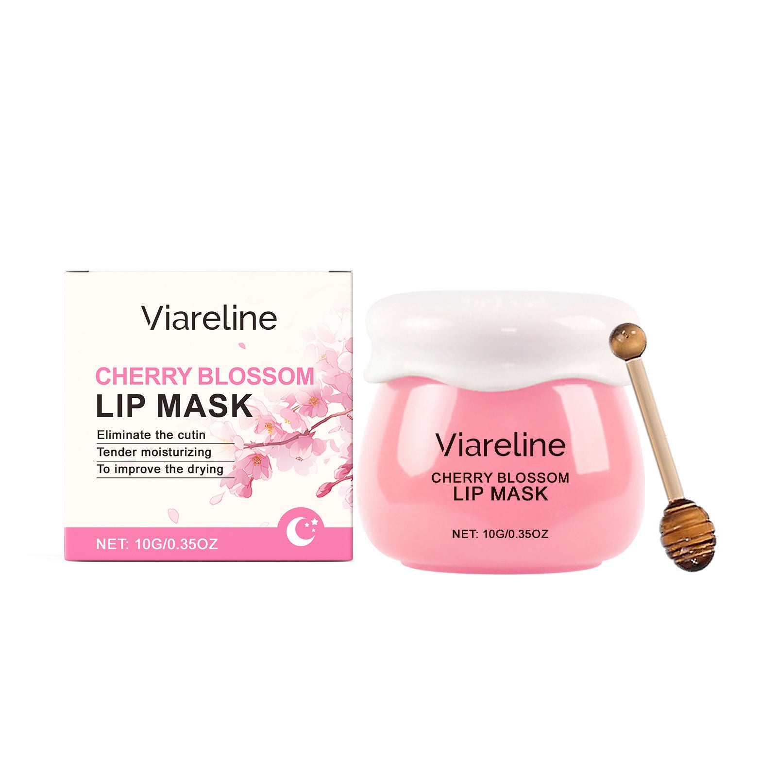 Cherry Blossom Lip Care, Hydrating Sleep Balm, Softens & Brightens Lips ,10g