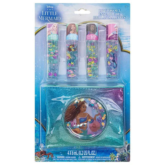 Townley Girl - Disney Princess - 4 Pack Lip Gloss Set with a Zip Pouch