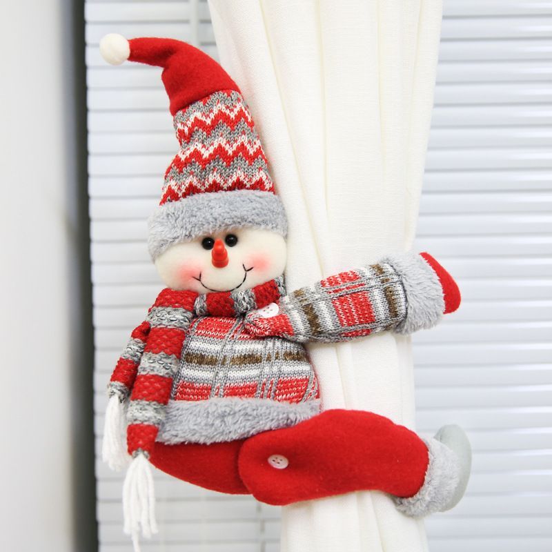 Christmas Curtain Buckle Santa Claus Tieback Xmas Curtain Clip Home Decor Window Accessories