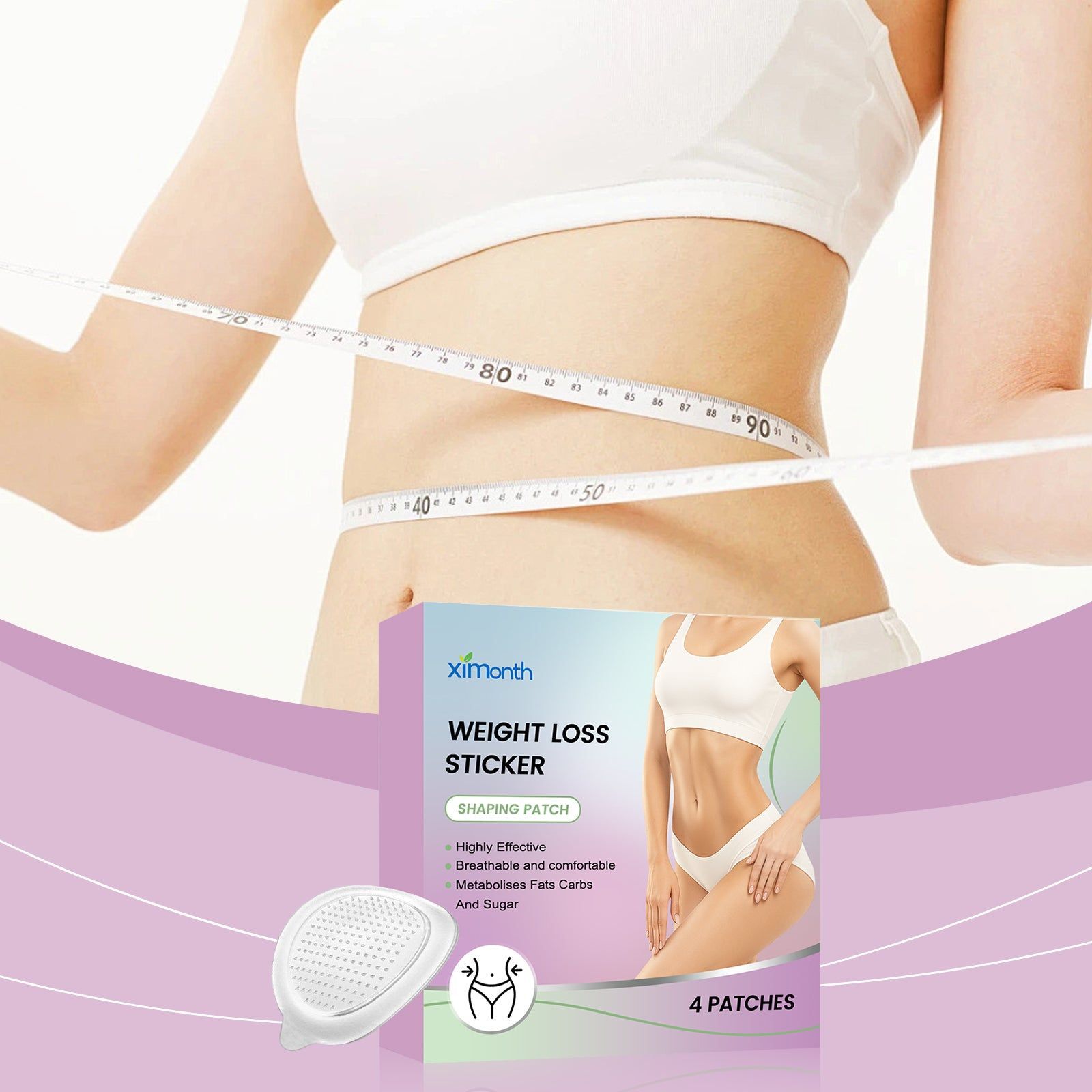 Body Care Patch, Skin Lifting, Daily Skin Rejuvenation, Easy to Use ,4pcs