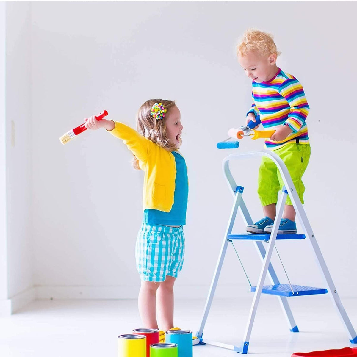 6pcs Mini Foam Paint Roller 2 Inch  Painting Decorating Kit Kids DIY Painting Brush