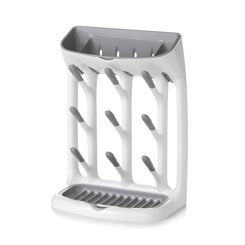 Space-Saving Baby Bottle Drying Rack Compact Dish Drying Rack with Removable Trays
