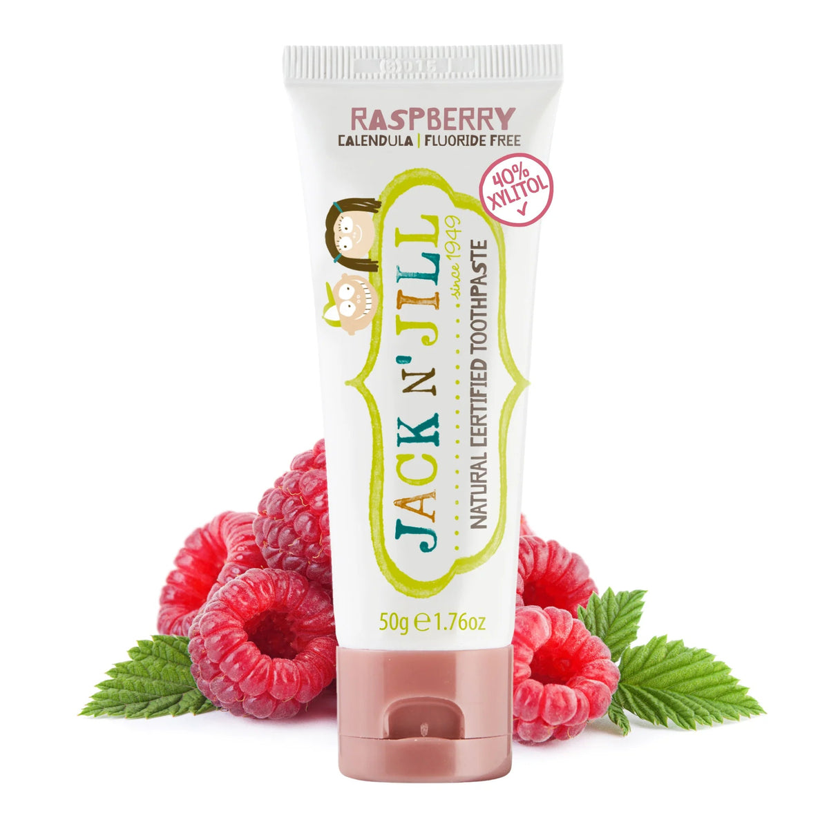 Jack N' Jill Natural Certified Toothpaste - Raspberry 50g
