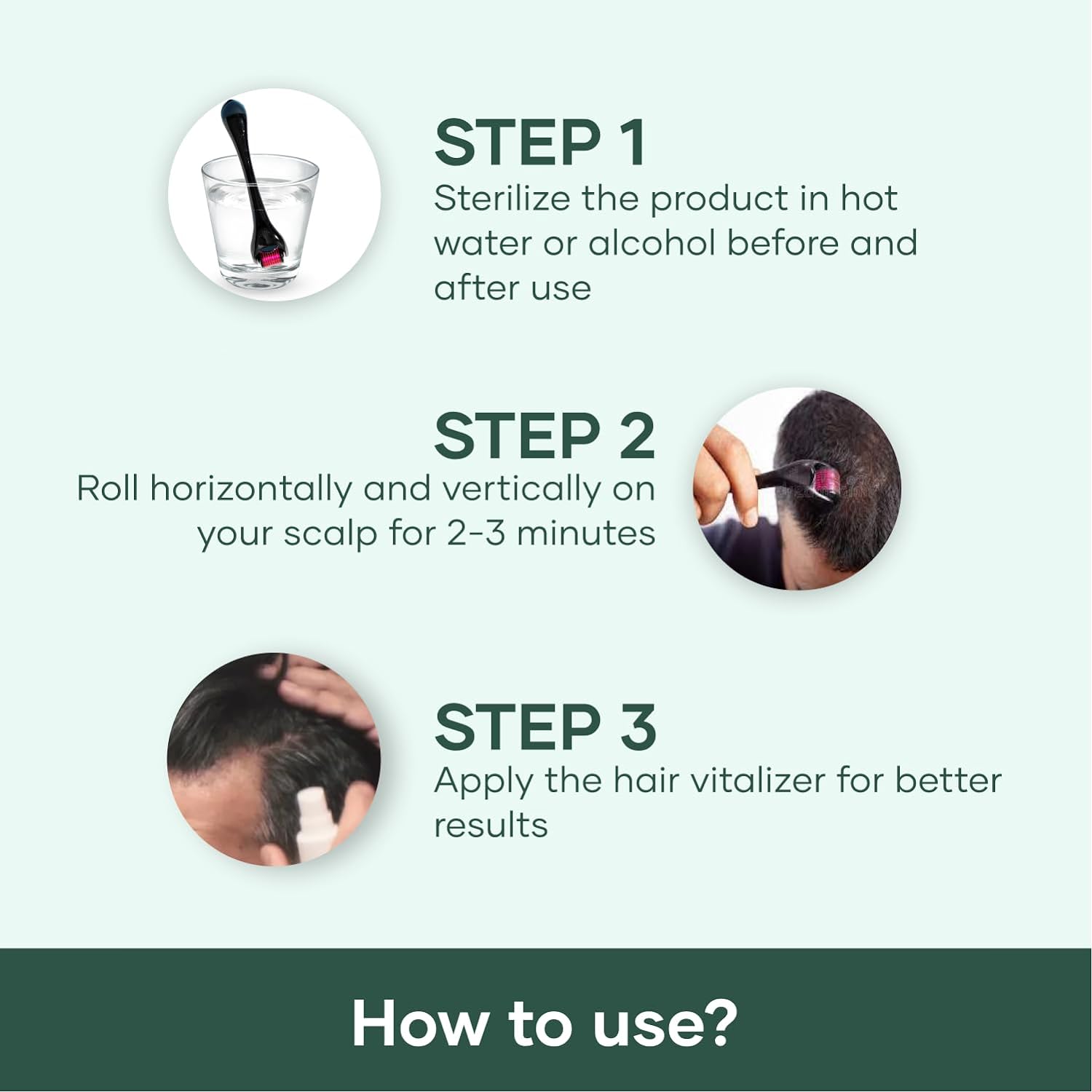 GHC Mars بكرة ديرما فاخرة 540 إبرة تيتانيوم 0.5 مم