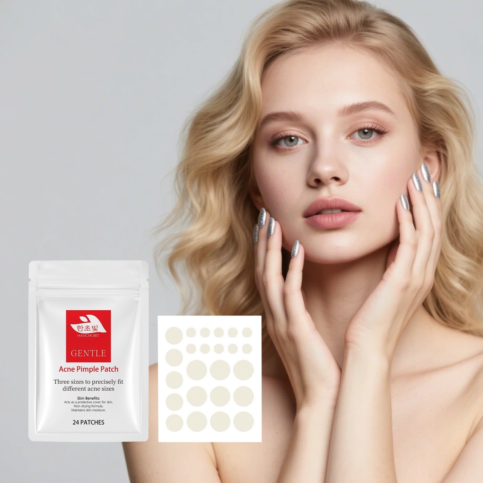 Clear Acne Patches, Gentle, Breathable, Fast-Acting, Skin-Friendly, Zit Cover, Pimple Spot Treatment ,24patches