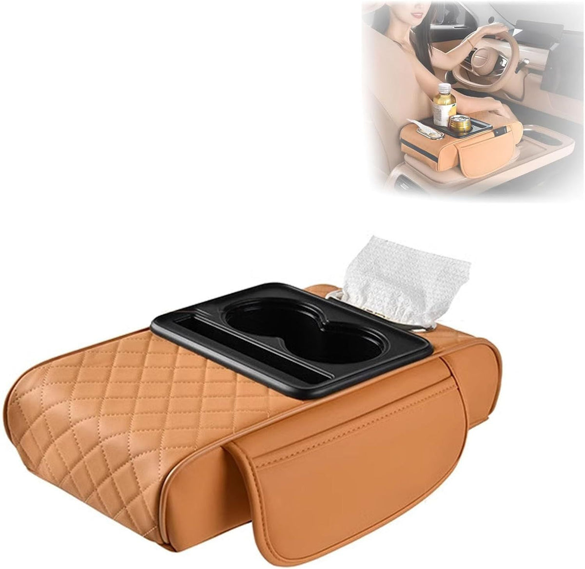 Car Armrest Cushion Integrated Pressurized Multifunctional Car Armrest Heightening Pad