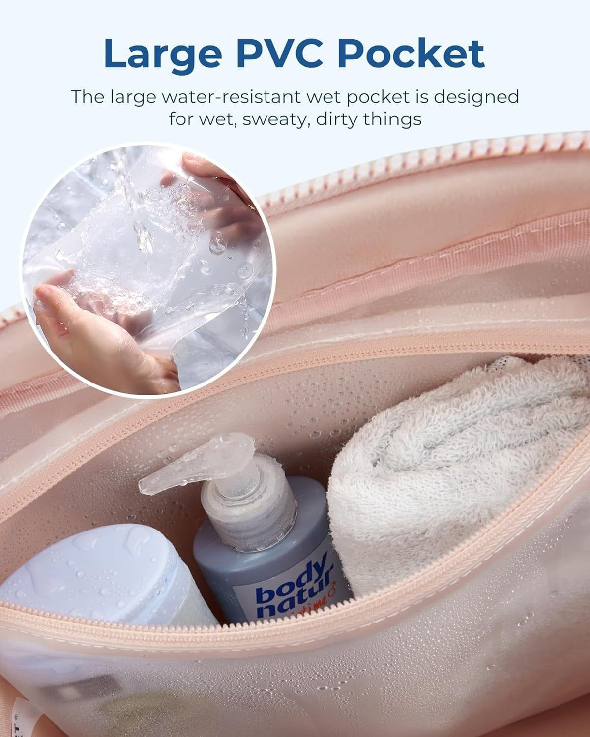 Women Duffle Bag Travel Weekender Carry On Bag Gym Tote with Wet Pocket