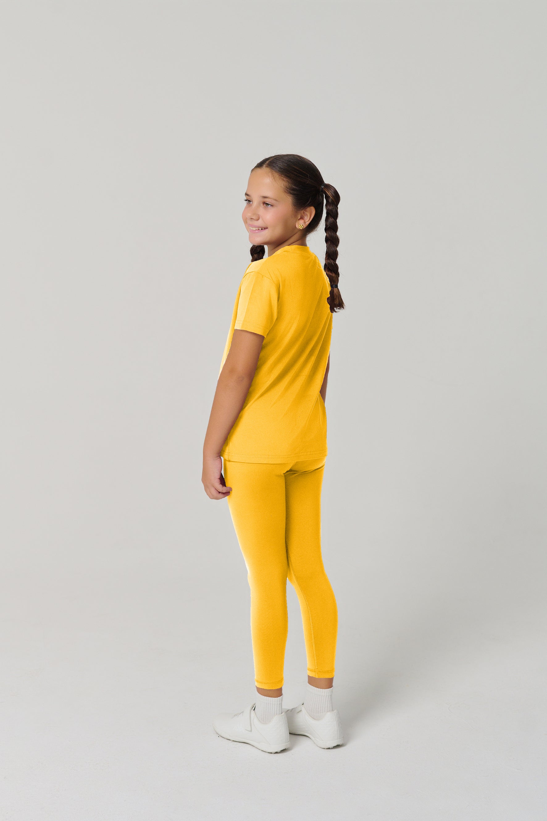 بنطال ضيق كلاسيكي للأطفال من ماركة MULU - أصفر