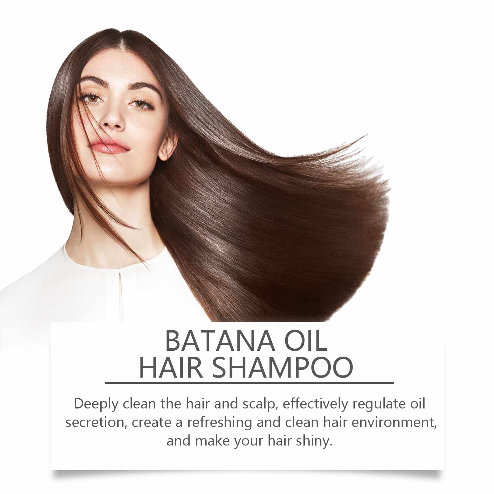 Batana Volumizing Shampoo, Smooth and Clean Hair, Oil Control, No Frizz, Long-lasting Fresh Scent ,100ml