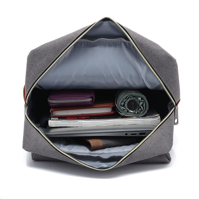 School Backpack Large Capacity Laptop Backpack Canvas Travel Storage Bag Work Knapsack