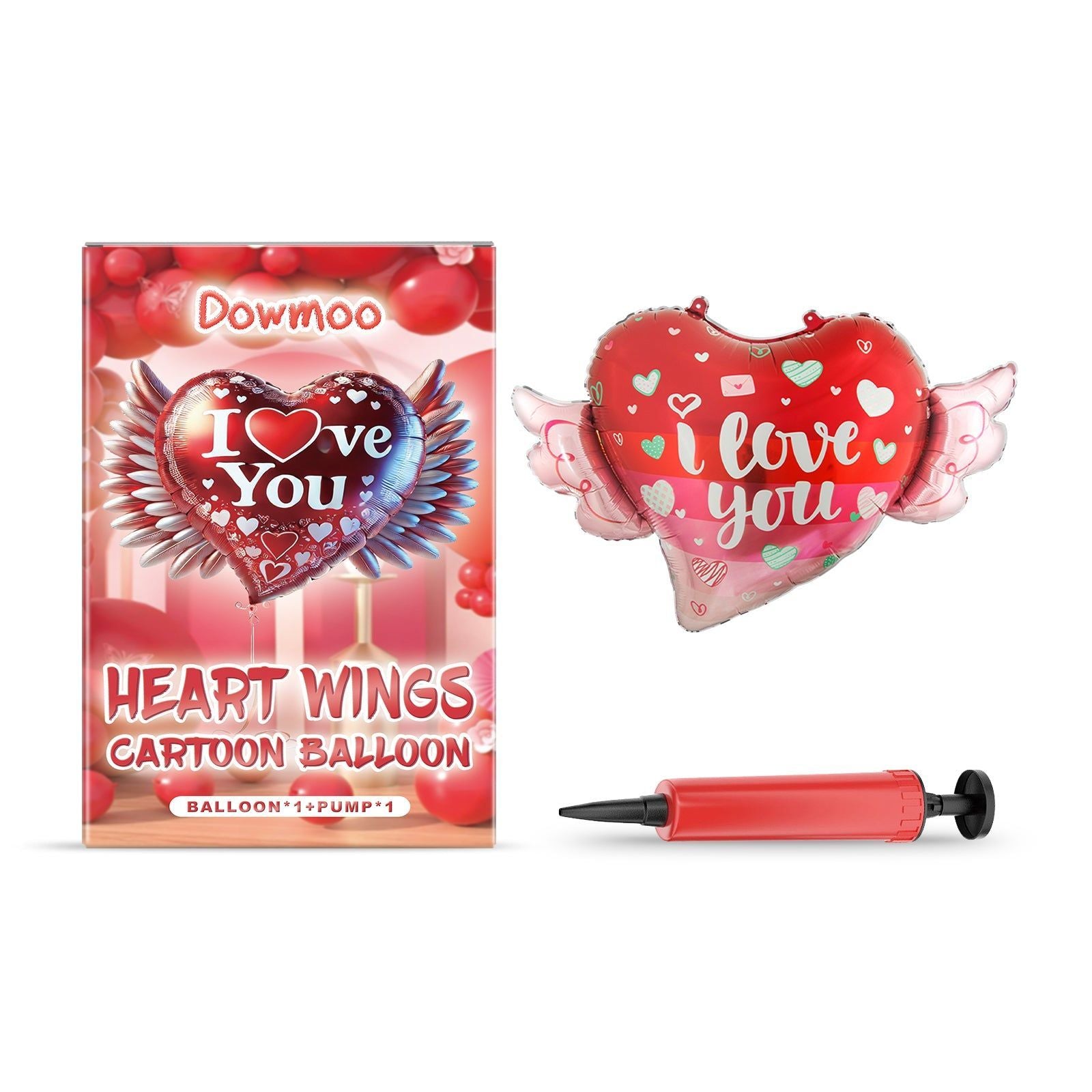 Bright Color Balloon Set for Valentine's Day, Weddings, Birthdays, and Celebrations ,1set